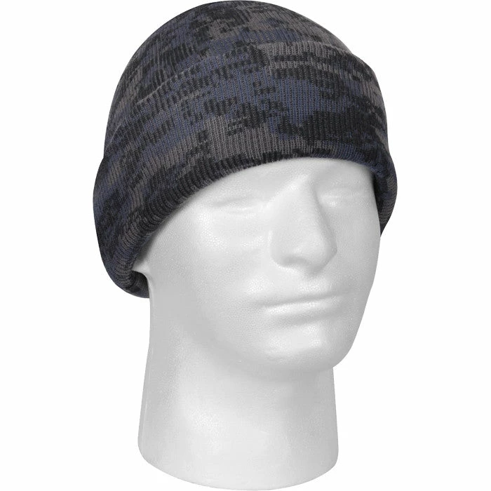 Rothco Digital Midnight Camouflage - Military Deluxe Watch Cap (Acrylic) Headwear 3 Rothco Digital Midnight Camouflage - Military Deluxe Watch Cap (Acrylic) Headwear