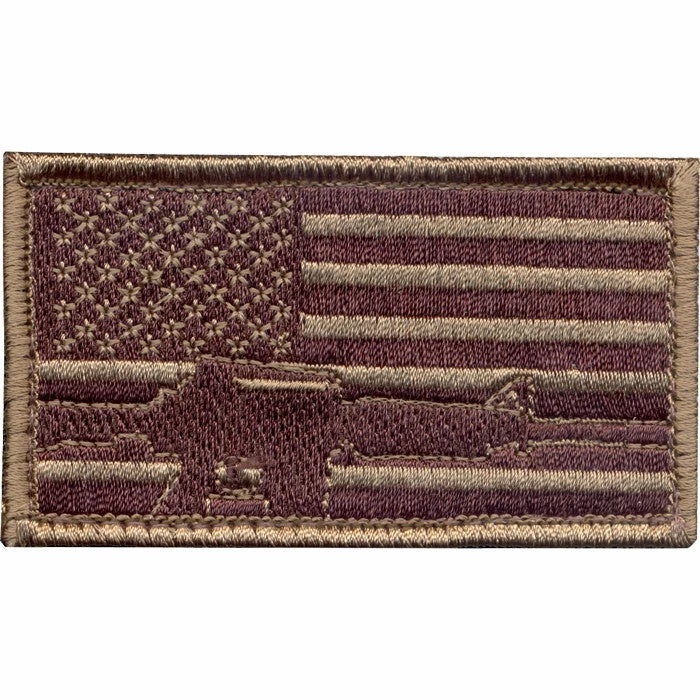Rothco Subdued - US Flag Rifle Patch With Hook Back 3 Rothco Subdued - US Flag Rifle Patch With Hook Back