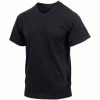 Rothco Shirts Black - Military GI Type Short Sleeve T-Shirt - Polyester Cotton