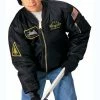 Rothco Kids Black - Military Top Gun Air Force MA-1 Bomber Flight Jacket With Patches