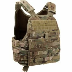 Rothco Vests Multicam Camouflage - Military Tactical MOLLE Plate Carrier Armor Vest