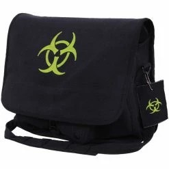 Rothco Bags Black - Biohazard Vintage Canvas Messenger Bag