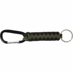 Rothco Black Olive Drab - Tactical Survival Paracord Carabiner Key Chain
