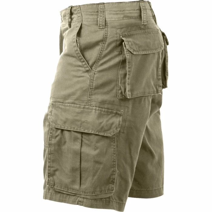 Rothco Khaki - Military Vintage Paratrooper Cargo Shorts 3 Rothco Khaki - Military Vintage Paratrooper Cargo Shorts
