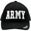 Rothco Black - ARMY Deluxe Adjustable Cap Headwear