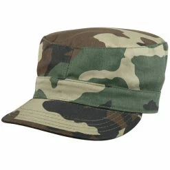 Rothco Woodland Camouflage - Military Fatigue Cap - Polyester Cotton Headwear