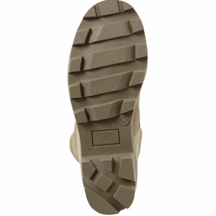 Rothco Desert Tan - Panama Sole Military Speedlace Jungle Boots - Leather 8 In. 5 Rothco Desert Tan - Panama Sole Military Speedlace Jungle Boots - Leather 8 In.