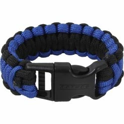 Rothco Royal Blue Black - Deluxe Cobra Weave Paracord Bracelet