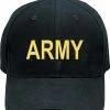 Rothco Black - ARMY Adjustable Cap Headwear