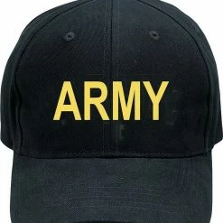 Rothco Black - ARMY Adjustable Cap Headwear