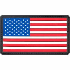 Rothco Red White Blue - PVC US Flag Patch With Hook Back Patches