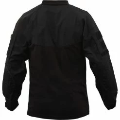Rothco Black - Military Tactical Lightweight Flame Resistant Combat Shirt