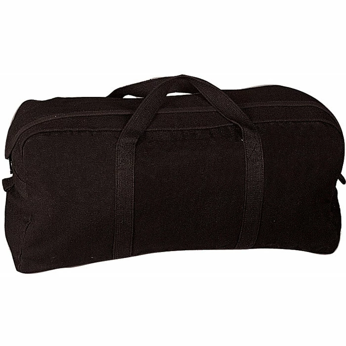Rothco Black - Military GI Style Tanker Tool Bag - Cotton Canvas Bags 3 Rothco Black - Military GI Style Tanker Tool Bag - Cotton Canvas Bags