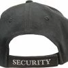 Army Navy Store Black - Public Safety SECURITY Deluxe Adjustable Cap Headwear