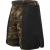 Rothco Black Woodland Camouflage - Two Tone MMA Fighting Shorts