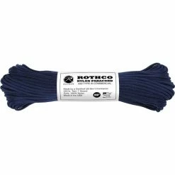 Rothco Paracord / Rope / Rappelling Gear Midnight Blue - Military Grade 550 LB Tested Type III Paracord Rope 100' - Nylon USA Made