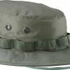 Rothco Headwear Olive Drab - Military Boonie Hat - Polyester Cotton