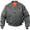 Rothco Gun Metal Grey - Air Force MA-1 Bomber Flight Jacket Jackets / Coats
