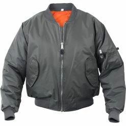 Rothco Gun Metal Grey - Air Force MA-1 Bomber Flight Jacket Jackets / Coats