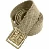 Rothco Khaki - Military Web Belt With Gold Brass Open Face Buckle 54 In.