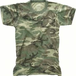 Rothco Woodland Camouflage - Kids Military Vintage T-Shirt Shirts