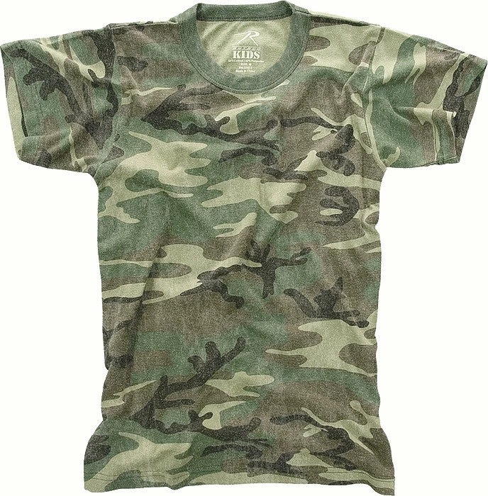 Rothco Woodland Camouflage - Kids Military Vintage T-Shirt Shirts 3 Rothco Woodland Camouflage - Kids Military Vintage T-Shirt Shirts