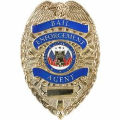 Rothco Law Enforcement Gear Gold - Deluxe Public Safety Bail Enforcement Agent Badge