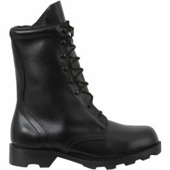 Rothco Black - Military GI Style Speedlace Combat Boots - Leather 10 In.