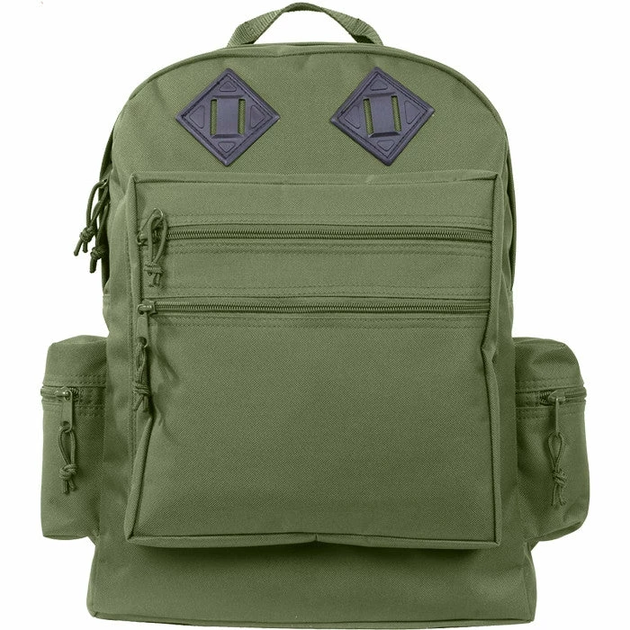 Army Navy Store Olive Drab - Water Resistant Deluxe Travel Day Pack 6 Army Navy Store Olive Drab - Water Resistant Deluxe Travel Day Pack