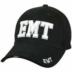 Rothco Black - Public Safety EMT Deluxe Adjustable Cap Headwear