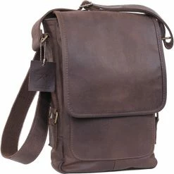 Army Navy Store Brown - Leather Military Tech Bag