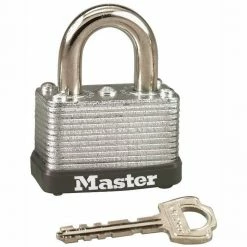 Rothco Master Lock Silver - Heavy Duty Steel Keyed Padlock Law Enforcement Gear