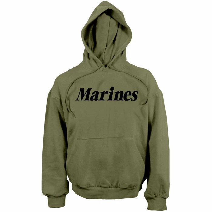 Rothco Olive Drab - MARINES Hooded Pullover Sweatshirt Shirts 3 Rothco Olive Drab - MARINES Hooded Pullover Sweatshirt Shirts