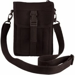 Rothco Bags Black - Tactical Canvas Travel Portfolio Shoulder Bag