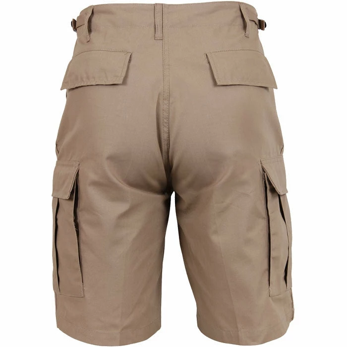 Rothco Khaki - Military Cargo BDU Shorts - Cotton Ripstop 3 Rothco Khaki - Military Cargo BDU Shorts - Cotton Ripstop