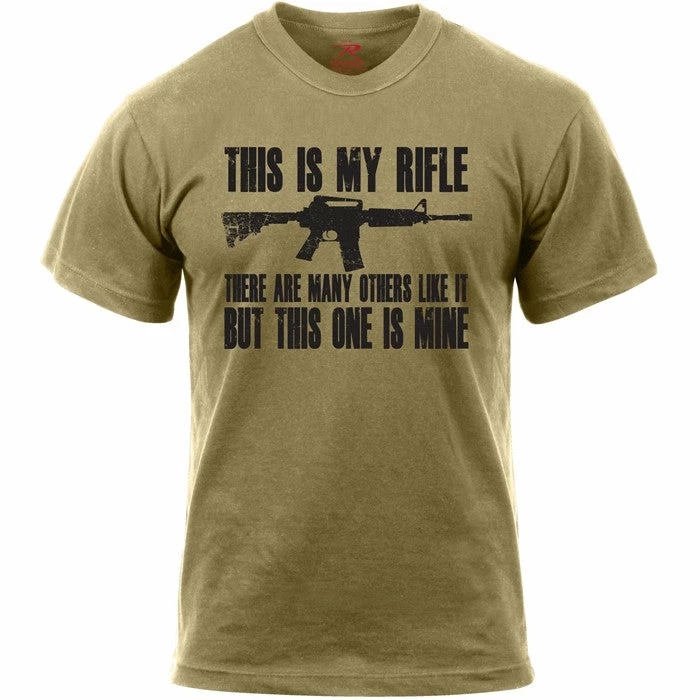 Rothco Shirts Coyote Brown - 'This Is My Rifle' T-Shirt 3 Rothco Shirts Coyote Brown - 'This Is My Rifle' T-Shirt