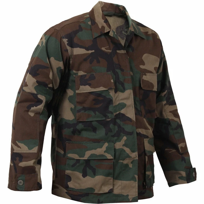 Rothco Woodland Camouflage - Military BDU Shirt - Polyester Cotton Twill Shirts 4 Rothco Woodland Camouflage - Military BDU Shirt - Polyester Cotton Twill Shirts