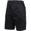 Rothco Black - Military Cargo BDU Shorts - Polyester Cotton Twill 2 Rothco Black - Military Cargo BDU Shorts - Polyester Cotton Twill