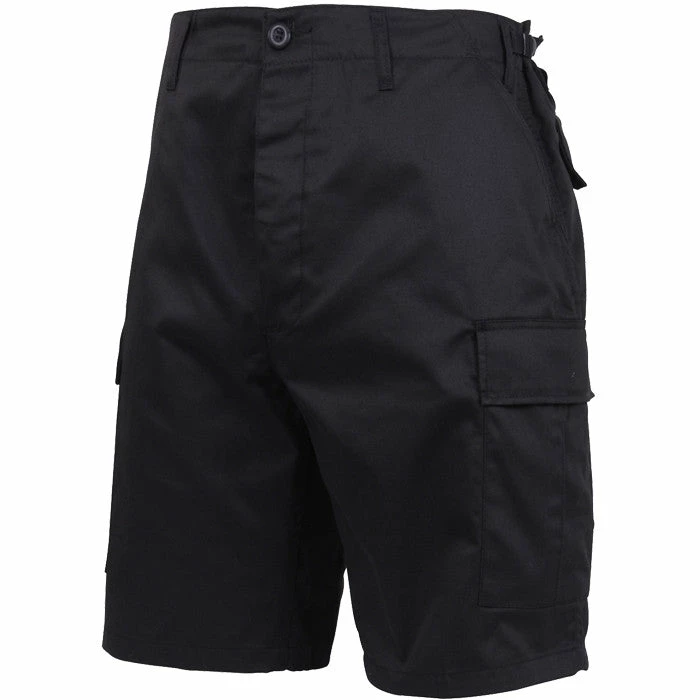 Rothco Black - Military Cargo BDU Shorts - Polyester Cotton Twill 3 Rothco Black - Military Cargo BDU Shorts - Polyester Cotton Twill