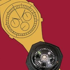 Rothco Watches Black - Sportmans Watch Band Wrist Compass