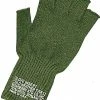Rothco Olive Drab - Genuine GI Fingerless Gloves - Wool Nylon USA Made
