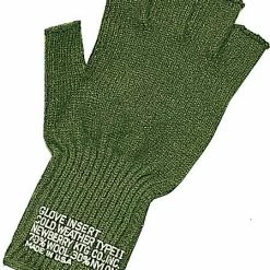 Rothco Olive Drab - Genuine GI Fingerless Gloves - Wool Nylon USA Made