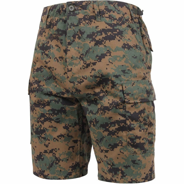 Rothco Digital Woodland Camouflage - Military Cargo BDU Shorts - Polyester Cotton Twill 6 Rothco Digital Woodland Camouflage - Military Cargo BDU Shorts - Polyester Cotton Twill