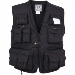 Rothco Black - Fishing And Travel Vest 17 Pockets