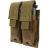 Rothco Coyote Brown - Tactical MOLLE Double 9MM Pistol Mag Pouch Law Enforcement Gear