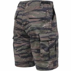 Rothco Tiger Stripe Camouflage - Military Cargo BDU Shorts - Polyester Cotton Twill