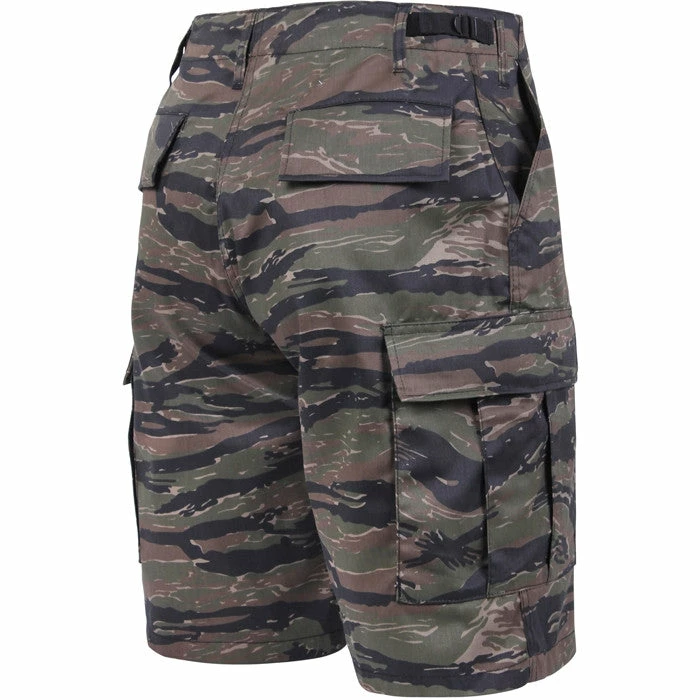 Rothco Tiger Stripe Camouflage - Military Cargo BDU Shorts - Polyester Cotton Twill 4 Rothco Tiger Stripe Camouflage - Military Cargo BDU Shorts - Polyester Cotton Twill