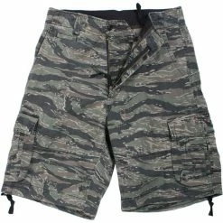 Rothco Tiger Stripe Camouflage - Vintage Military Infantry Utility Shorts