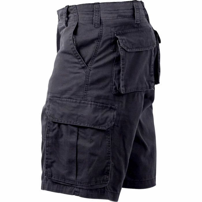 Rothco Black - Military Vintage Paratrooper Cargo Shorts 4 Rothco Black - Military Vintage Paratrooper Cargo Shorts