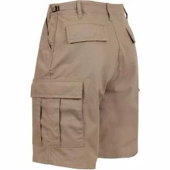 Rothco Khaki - Military Cargo BDU Shorts - Cotton Ripstop